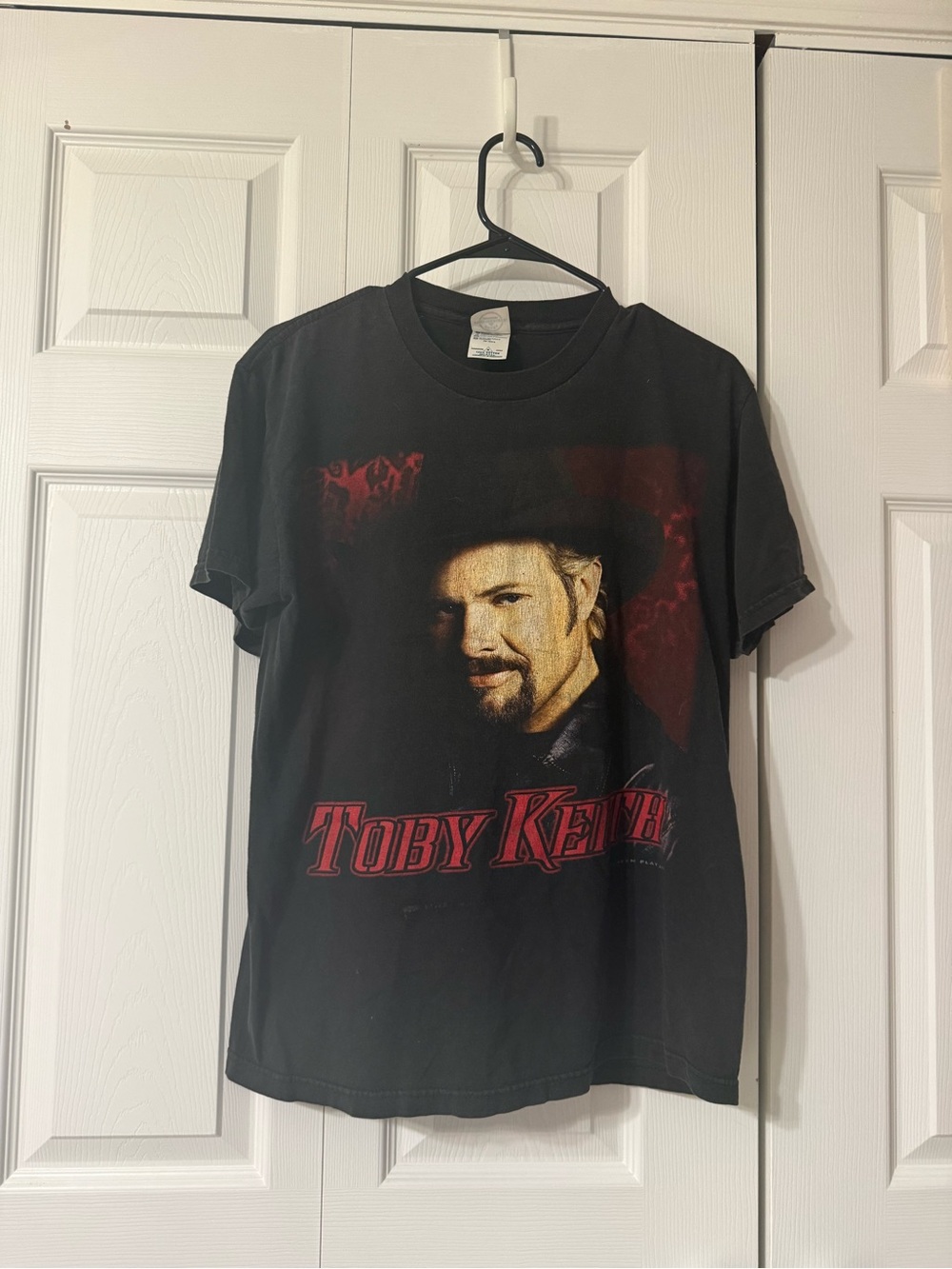 Vintage Y2K Toby Keith Black Graphic Tee - Picture 1 of 3